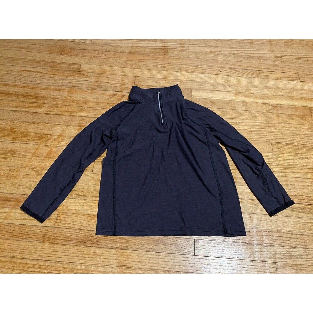 Old Navy Active Girl 8 Breathe On Long Sleeve Quarter Zip Black